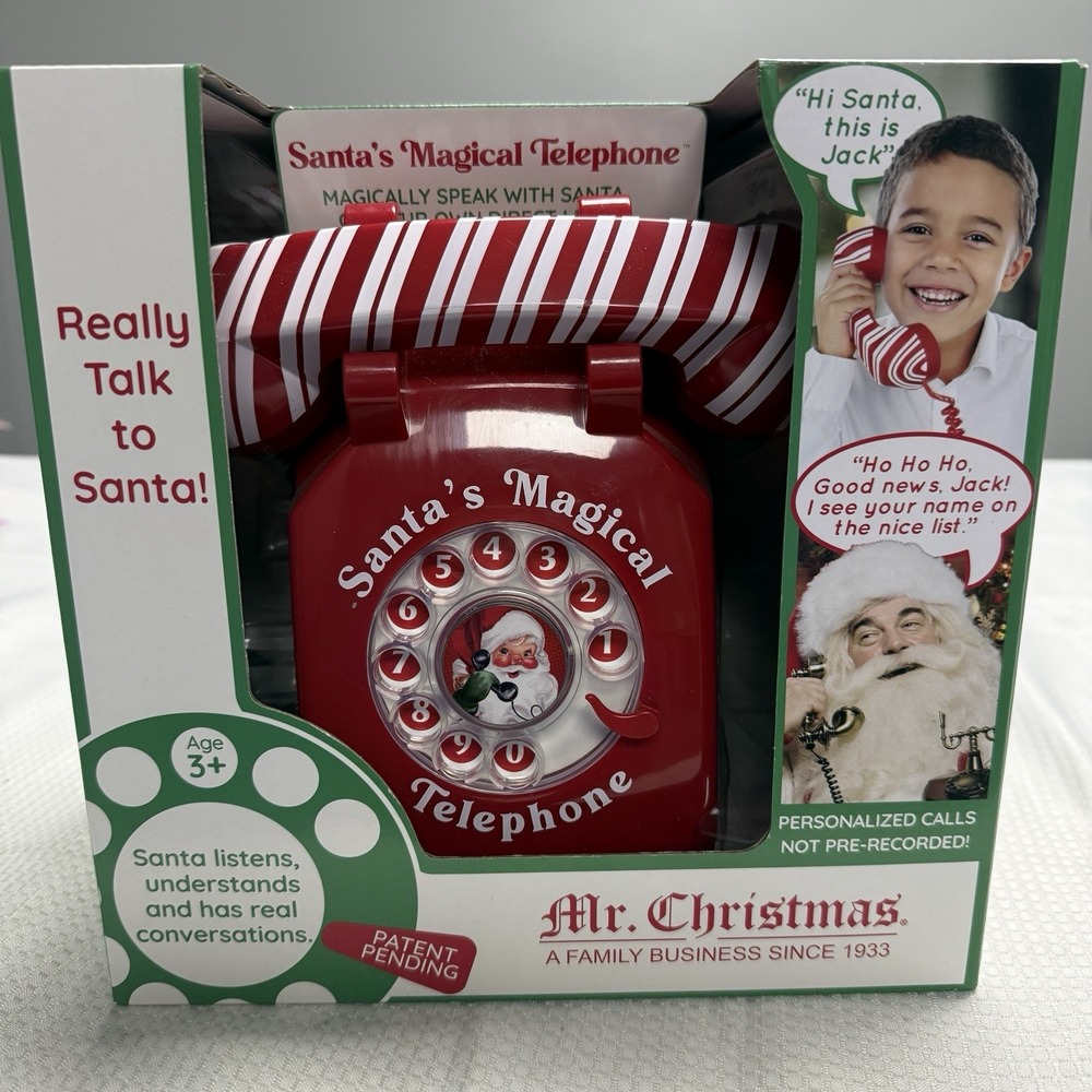 Mr Christmas Santas Interactive Magical Telephone Call Talk New In Box Toy‎
